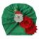 Caciulita tip turban cu floricele si personaje de craciun (marime disponibila: