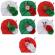 Caciulita tip turban cu floricele si personaje de craciun (marime disponibila: