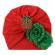 Caciulita tip turban cu floricele si personaje de craciun (marime disponibila: