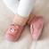 Mocasini roz cu talpa antiderapanta - ursulet (marime disponibila: marimea 26)