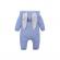 Salopeta bleu pentru bebelusi - iepurila (marime disponibila: 12-18 luni