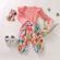 Compleu pentru fetite cu body roz (marime disponibila: 12-18 luni (marimea 21