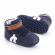 Ghetute bleumarine cu insertii albe (marime disponibila: 3-6 luni (marimea 18