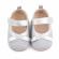 Pantofiori argintii cu fundita (marime disponibila: 6-9 luni (marimea 19