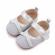 Pantofiori argintii cu fundita (marime disponibila: 6-9 luni (marimea 19