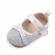 Pantofiori argintii cu fundita (marime disponibila: 6-9 luni (marimea 19