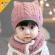 Set roz pudra imblanit caciulita cu fular - pisicuta (marime disponibila: 9-12