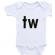 Body alb pentru gemeni - twin (marime disponibila: 3 ani, model: 1)
