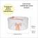 Cutie trusou botez dantela crem / ivoire si fundite asortate, denikos® 813