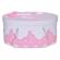 Cutie trusou botez dantela roz eleganta si o fundita asortata, denikos® 825