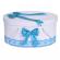 Cutie trusou botez dantela turcoaz si fundite asortate, denikos® 809