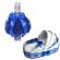 Lumanare botez personalizata si trusou botez in landou, decor albastru,