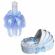 Lumanare botez personalizata si trusou botez in landou, decor bleu, denikos® 778