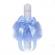 Lumanare botez personalizata si trusou botez in landou, decor bleu cu