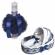 Lumanare botez personalizata si trusou botez in landou, decor bleumarin,