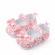 Pantofiori albi cu floricele rosii (marime disponibila: 3-6 luni (marimea 18