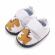 Pantofiori albi pentru baietei - dino (marime disponibila: 3-6 luni (marimea 18