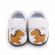 Pantofiori albi pentru baietei - dino (marime disponibila: 6-12 luni (marimea