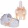 Set elegant lumanare botez si trusou botez in landou, decor dantela crem,