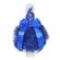 Set elegant trusou botez, cutie trusou si lumanare, decor dantela albastra