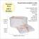 Set elegant trusou botez, cutie trusou si lumanare, decor dantela crem diafana,