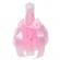 Set elegant trusou botez, cutie trusou si lumanare, decor dantela roz diafana,