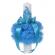 Set elegant trusou botez, cutie trusou si lumanare, decor dantela turcoaz