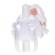 Set elegant trusou botez, cutie trusou si lumanare iepuras pufos, dantela si
