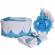 Set elegant trusou botez, cutie trusou si lumanare iepuras pufos, dantela si