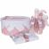 Set elegant trusou botez, cutie trusou si lumanare personalizata cu nume, decor