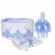Set elegant trusou botez, cutie trusou si lumanare personalizata cu nume, decor