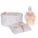 Set elegant trusou botez, cutie trusou si lumanare personalizata cu nume, decor