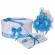 Set trusou botez, cutie trusou si lumanare iepuras pufos, dantela si fundite,