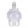 Set trusou botez, cutie trusou si lumanare personalizata cu nume, decor alb,