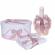 Set trusou botez, cutie trusou si lumanare personalizata cu nume, decor roz