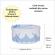 Set trusou botez si cutie trusou, dantela si fundita, decor elegant bleu,