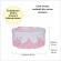 Set trusou botez si cutie trusou, dantela si fundita, decor elegant roz,