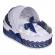 Trusou botez complet, in landou, decor dantela bleumarin, denikos® 828