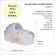 Trusou botez complet, in landou, decor dantela ivoire, denikos® 833