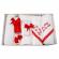 Trusou botez cu mesaj si lumanare botez personalizata, decor rosu, denikos® 789