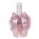 Trusou botez cu mesaj si lumanare botez personalizata, decor roz pudra,