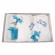 Trusou botez cu mesaj si lumanare botez personalizata, decor turcoaz, denikos®