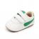 Adidasi albi cu insertie laterala verde (marime disponibila: 3-6 luni (marimea