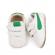 Adidasi albi cu insertie laterala verde (marime disponibila: 3-6 luni (marimea