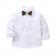 Costum elegant cu papion bleu cu crem (marime disponibila: 2 ani)