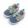 Pantofiori crem cu denim tip mocasini (marime disponibila: 3-6 luni (marimea 18