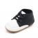 Pantofiori eleganti albi cu negru (marime disponibila: 6-9 luni (marimea 19