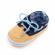 Pantofiori galben cu bleumarine tip mocasini (marime disponibila: 6-9 luni