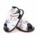 Sandalute alb cu negru pentru baietei - masinuta (marime disponibila: 3-6 luni