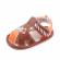 Sandalute maro pentru baietei - masinuta (marime disponibila: 3-6 luni (marimea